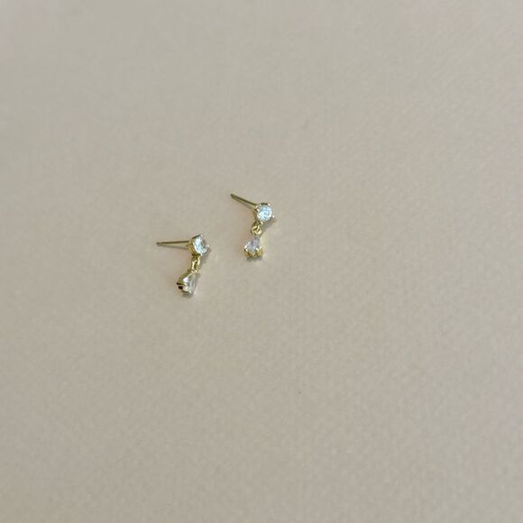 Diamond earrings M1107 - Picture 2 of 5
